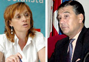 Los portavoces de la OposiciÃ³n y del Grupo de Gobierno, Ana VÃ¡zquez y Javier RodrÃ­guez